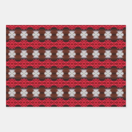 Traditionelle Weihnachtsblatt Geschenkwrap Geschenkpapier Set (Vorderseite)