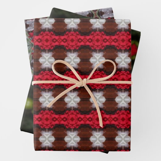 Traditionelle Weihnachtsblatt Geschenkwrap Geschenkpapier Set (Beispiel)