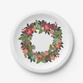 Traditionelle Weihnachtsdruckpapier-Teller Pappteller (Vorderseite)