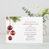 Traditionelle Weihnachtsfeier Einladung (Stehend Vorderseite)
