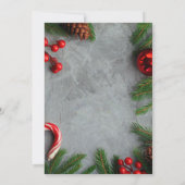 Traditionelle Weihnachtsfeier Einladung (Rückseite)