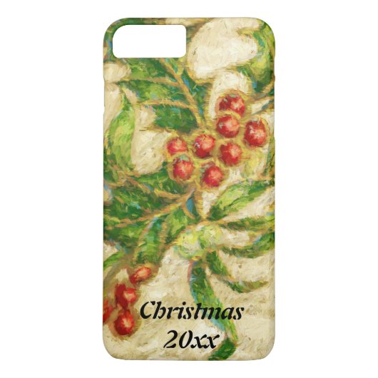 Traditionelle Weihnachtsfeier mit Berries Case-Mate iPhone Hülle (Rückseite)