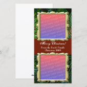 Traditionelle Weihnachtsfeiertage - 2 Fotos Feiertagskarte (Vorne/Hinten)