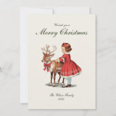 Traditionelle Weihnachtsfeiertage Feiertagskarte (Vorderseite)