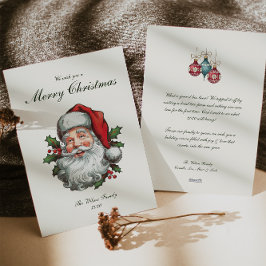 Traditionelle Weihnachtsfeiertage Feiertagskarte