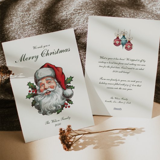 Traditionelle Weihnachtsfeiertage Feiertagskarte