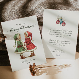 Traditionelle Weihnachtsfeiertage Feiertagskarte