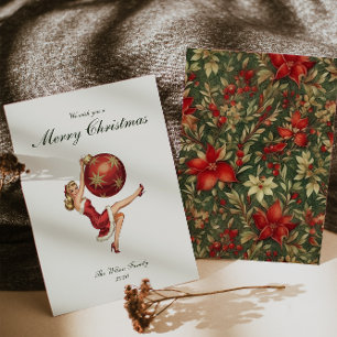 Traditionelle Weihnachtsfeiertage Feiertagskarte