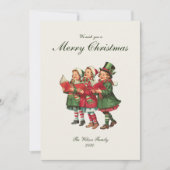 Traditionelle Weihnachtsfeiertage Feiertagskarte (Vorderseite)