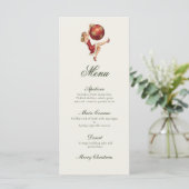 Traditionelle Weihnachtsfeiertage Menükarte (Stehend Vorderseite)