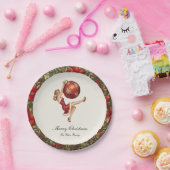 Traditionelle Weihnachtsfeiertage Pappteller (Party)