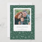 Traditionelle Weihnachtsfotokarte Feiertagskarte (Rückseite)