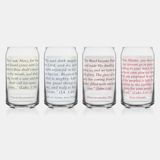 Traditionelle Weihnachtsgeheimnisse Dosenglas (Hinten)