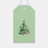 Traditionelle Weihnachtsgeschenkmarke Geschenkanhänger (Rückseite)