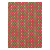 Traditionelle Weihnachtsglocken rot und grün Tischdecke (Vorderseite)
