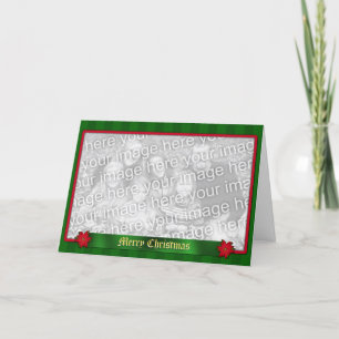 Traditionelle Weihnachtsgrußkarte nach Maß Feiertagskarte