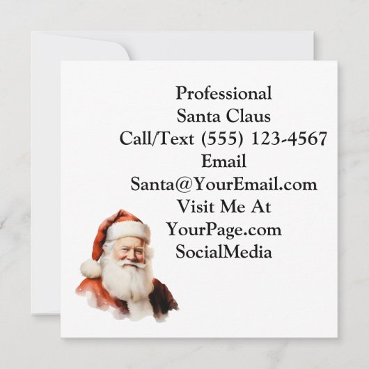 Traditionelle Weihnachtskarte Einladung (Vorderseite)