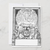 Traditionelle Weihnachtskarte Feiertagskarte (Vorderseite)