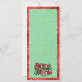 Traditionelle Weihnachtskarte mit Foto (Rückseite)