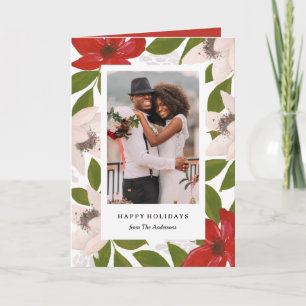 Traditionelle Weihnachtskarte zum Falten Feiertagskarte