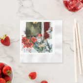 Traditionelle Weihnachtskarten Serviette (Beispiel)