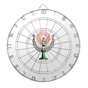 Traditionelle Weihnachtskerze Dartscheibe