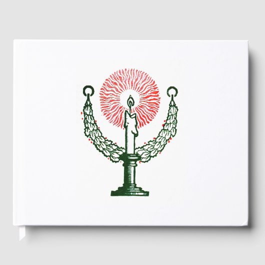 Traditionelle Weihnachtskerze Gästebuch (Vorderseite)