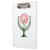 Traditionelle Weihnachtskerze Klemmbrett (Links)