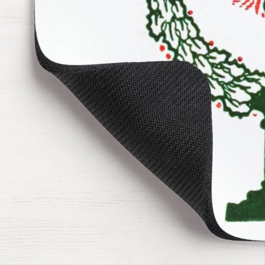 Traditionelle Weihnachtskerze Mousepad (Ecke)