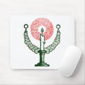 Traditionelle Weihnachtskerze Mousepad (Mit Mouse)