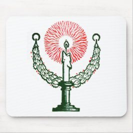 Traditionelle Weihnachtskerze Mousepad