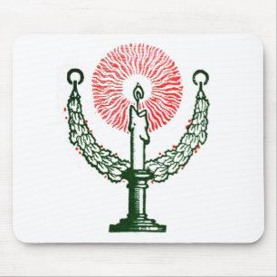 Traditionelle Weihnachtskerze Mousepad