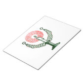 Traditionelle Weihnachtskerze Notizblock (angewinkelt)