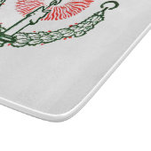 Traditionelle Weihnachtskerze Schneidebrett (Ecke)