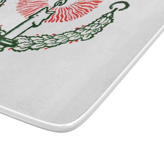 Traditionelle Weihnachtskerze Schneidebrett (Ecke)