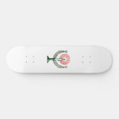 Traditionelle Weihnachtskerze Skateboard (Horizontal)