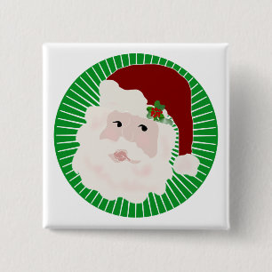 Traditionelle Weihnachtsmann-T-Shirts und Geschenk Button