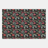 Traditionelle Weihnachtsmuster koordiniert Geschenkpapier Set (Vorderseite 2)