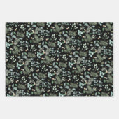 Traditionelle Weihnachtsmuster koordiniert Geschenkpapier Set (Vorderseite)