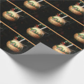 Traditionelle Weihnachtsschmuck Geschenkpapier (Ecke)