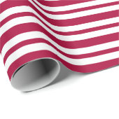 Traditionelle WeihnachtsStreifen Geschenkpapier (Rolleneckpunkt)