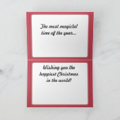 Traditionelle Weihnachtsszene Feiertagskarte (Innenseite)