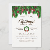 Traditionelle Weihnachtszeit-Party Einladung (Vorderseite)