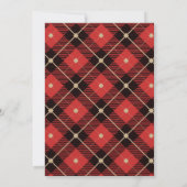 Traditionelle Weihnachtszeit-Party Einladung (Rückseite)