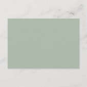 Traditionelle weiße Hochzeit Begleitkarte (Rückseite)