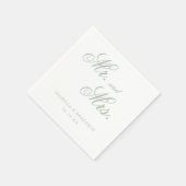 Traditionelle weiße Hochzeit Serviette (Ecke)