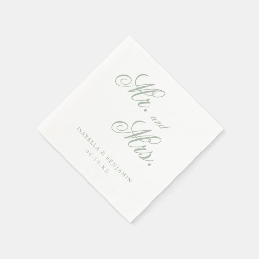 Traditionelle weiße Hochzeit Serviette (Ecke)