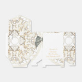 Traditionelle weiße Spitzen alte Damastehe Geschenkschachtel (Ungefaltet)