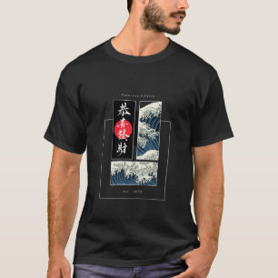 Traditionelle Wellenkunst T-Shirt