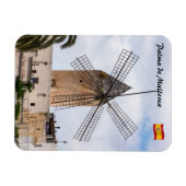 Traditionelle Windmühle in Palma de Mallorca - Spa Magnet (Horizontal)